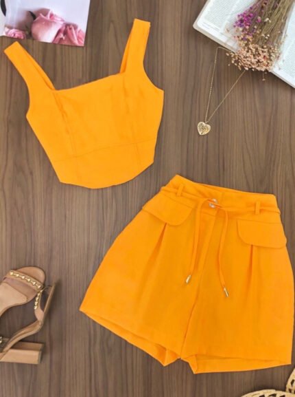 Conjunto Cropped e Short Elegance 1574 (5/A)